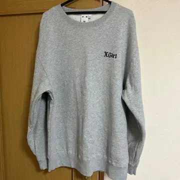 X-girl 로고 트레이닝복 그레이