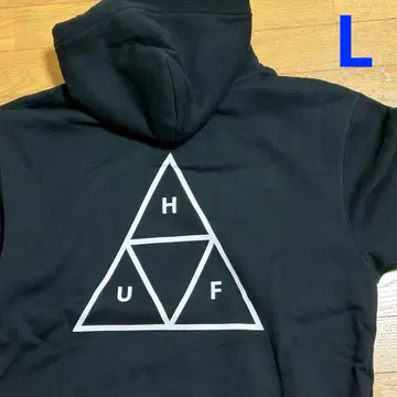 HUF 후드티 풀오버 후드티 트라이앵글 로고 블랙 L 사이즈 HUF