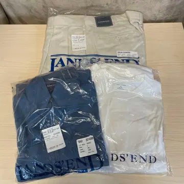 LANDS'END 랜드엔드 치노 팬츠 자켓 T셔츠 3종 세트