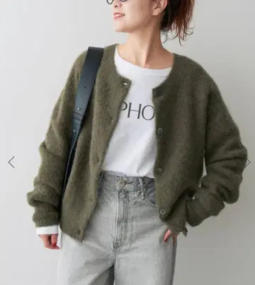 스픽 앤 스팬 알파카 2웨이 가디건