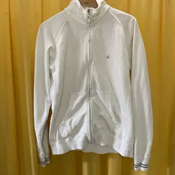 Champion 화이트 집업 저지
