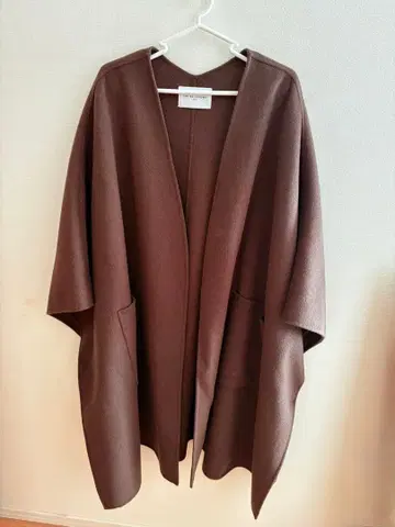 UNITED ARROWS 브라운 롱 코트 판초 타입