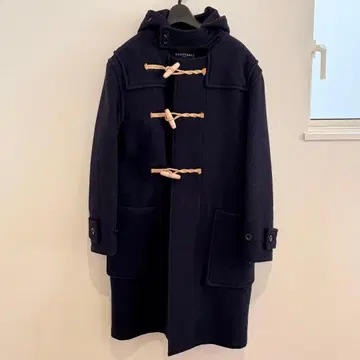 GLOVERALL 여성용 네이비 더플 코트 38