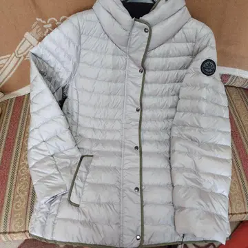 라이트 그레이 올리브 그린 다운 자켓 택 포함 미사용 새상품