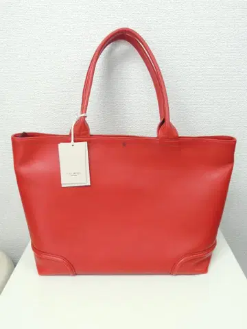 새상품 FIVE WOODS PLATEAU 가죽 위크엔드 토트 백 빨간색