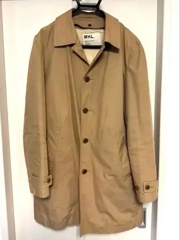 MHL. 라이너 다운 포함 스텐카라 코트 베이지 L