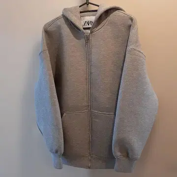 ZARA 그레이 집업 후드티