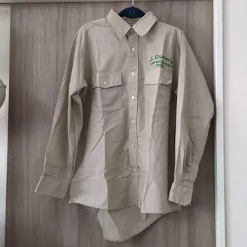 J. Dunn's 로고 자수입긴팔 셔츠 레어 구제 의류