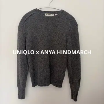 UNIQLO x ANYA HINDMARCH 그레이 긴팔 니트