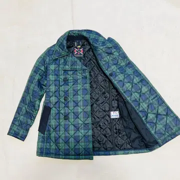 [새상품급] 라벤햄 퀼팅 자켓 체크 더블 사이즈 36 남성용