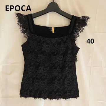 클리닝 완료 새상품급 [EPOCA] 40 블랙 레이스 벨벳 이소재