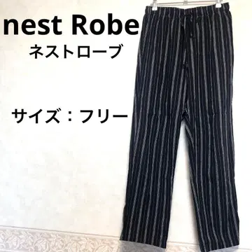 새상품급 nest Robe 이지 팬츠 네이비 프리 사이즈