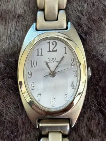 YOU 아날로그 손목시계 실버