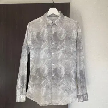 DKNY 추상 패턴 긴팔 셔츠 그레이 계열