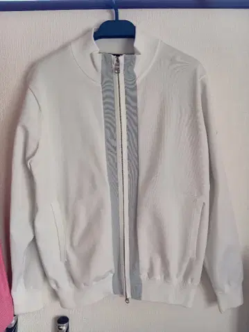 새상품급 Titleist 화이트 풀 지퍼 자켓 M 축열 안감