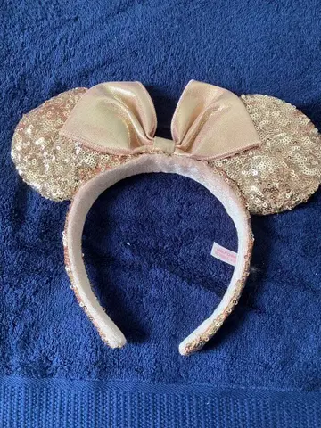 Disney 미니 마우스 스팽글 골드 머리띠