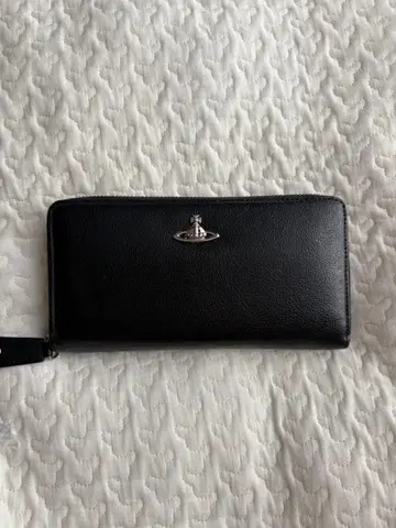 블랙 가죽 장지갑 지퍼식