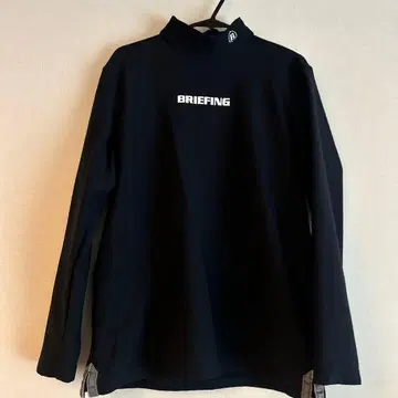 사이즈 M 브리핑 골프 긴팔 모크넥 셔츠 블랙 컬러