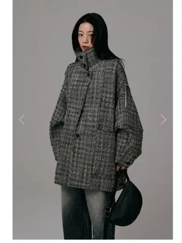 louren 트위드 코트