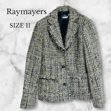 새상품급 레이 메이어 테일러드 자켓 트위드 성인 여성 멀티 컬러