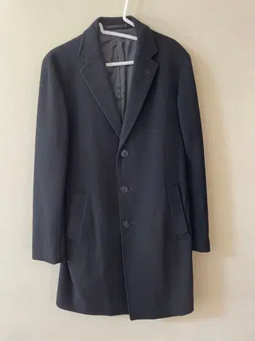 유나이티드 애로우즈 체스터 코트 캐시미어 울 블랙 S