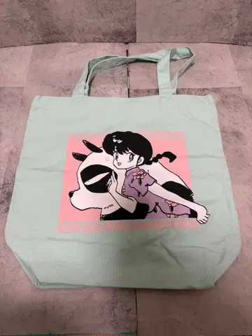 란마 1/2 겐마 토트백 민트 그린 빌리지 뱅가드 콜라보