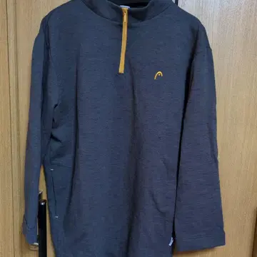 고품질 루즈핏 차콜 하프 지퍼 트레이닝복