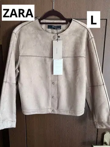 ZARA 미사용! 가죽 느낌 벨벳 자켓 short