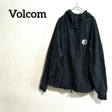 Volcom 블랙 풀 집업 후드티