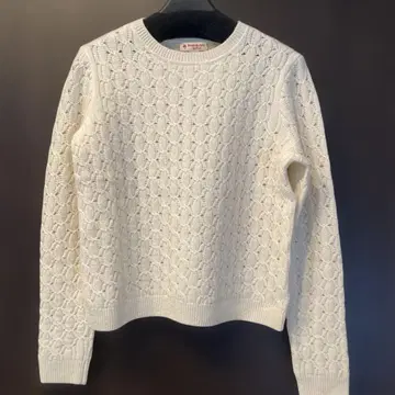 Brooks Brothers 케이블 니트 스웨터 S 화이트