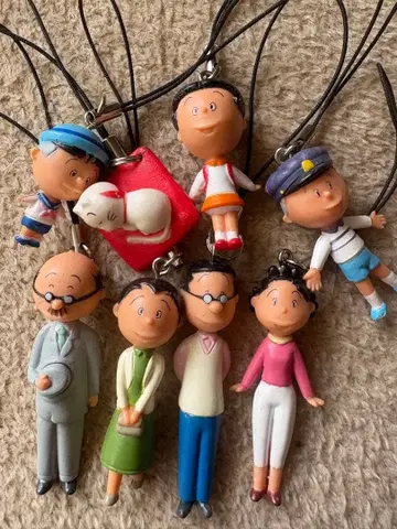 사자에 씨 패밀리 스트랩 피규어