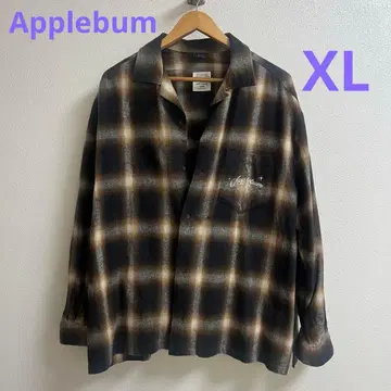 APPLEBUM XL 체크 오버 사이즈 셔츠