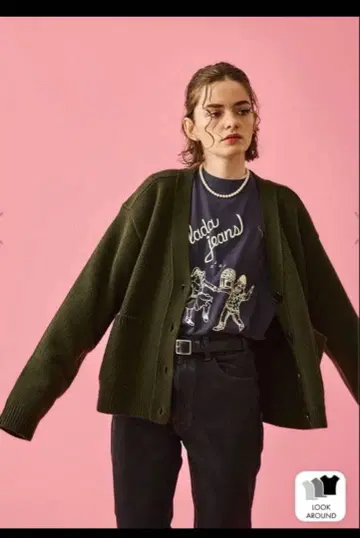 Oblada BLUES CARDIGAN 가디건 블랙 오블라다