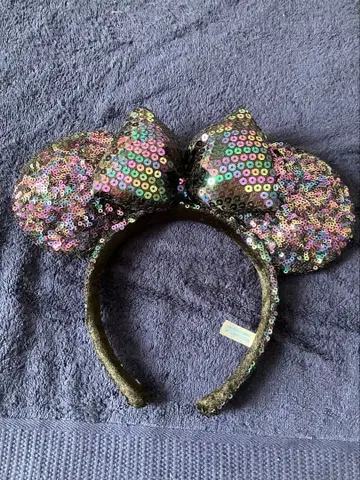 Disney 미니 마우스 스팽글 블랙 멀티 컬러