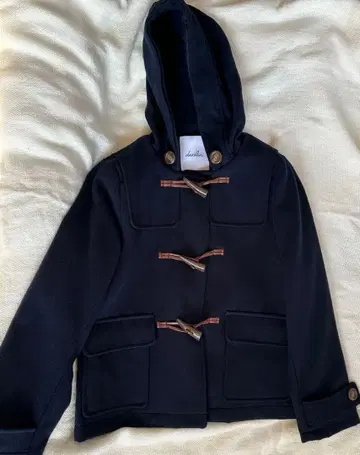 [ dazzlin ] 네이비 더플 코트 후드 부착