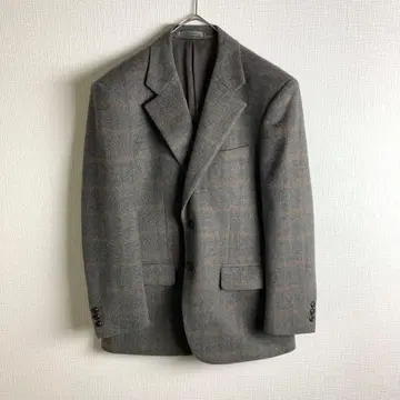 테일러드 자켓 캐시미어 100% 글렌체크 새상품급 비즈니스 멋쟁이