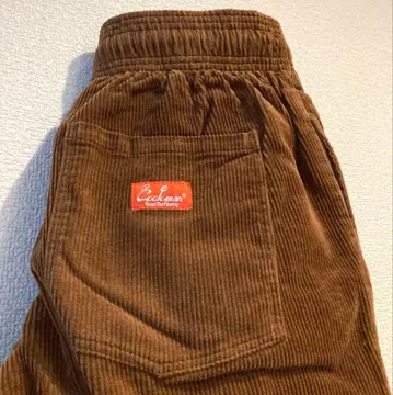 Cookman 쿠쿠만 L 사이즈 셰프 팬츠 코듀로이 브라운