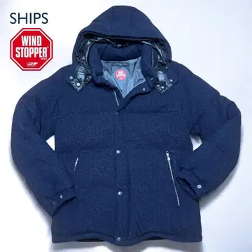 [ 방풍 ] SHIPS WINDSTOPPER 울 2WAY 다운 네이비 M