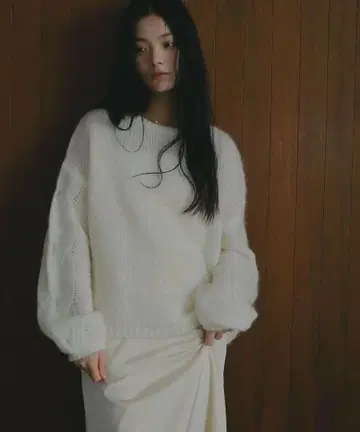 A part by 모헤어 케이블 니트 풀오버