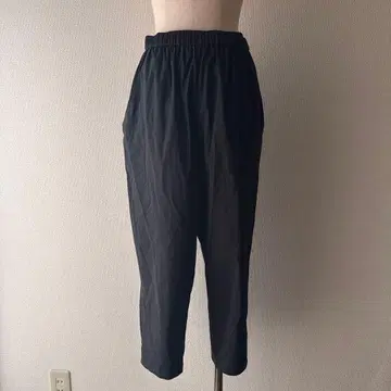 [ 자우 ] 센소유니코 블랙 와이드 팬츠 허리밴딩 사이드 포켓