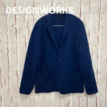 DESIGNWORKS 네이비 테일러드 자켓