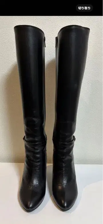 컨디션 최상 다이애나 블랙 롱 부츠 사이드 지퍼 블랙