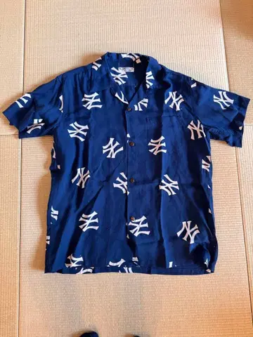 SUN SURF 빔즈 별주 양키스 아로하 셔츠 사이즈 S