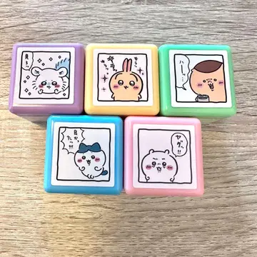 치이카와 (먼작귀) 더블 스탬프 5개 세트 컴플리트