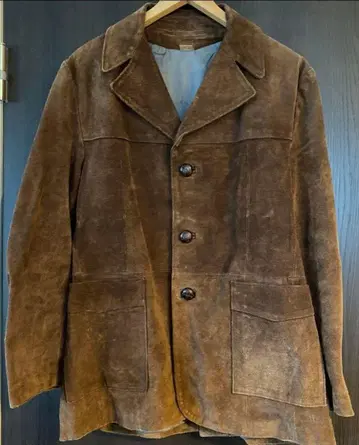 70s 빈티지 브라운 스웨이드 자켓