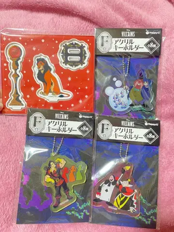 디즈니 해피 복권 E상, F상 4개 세트