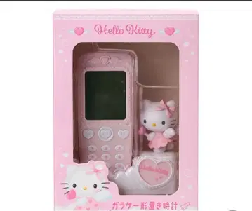 헬로키티 산리오 폴더폰 모양 탁상시계 키티