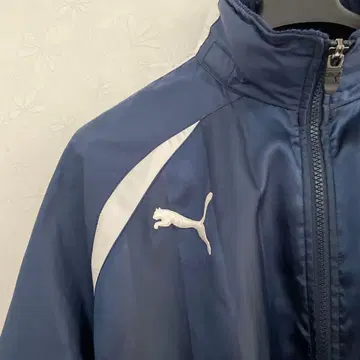 PUMA 푸마 네이비 나일론 자켓 후드 부착 빈티지