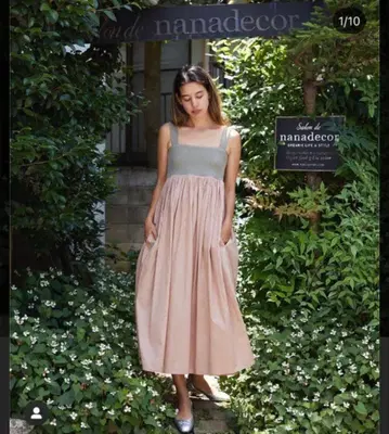 nanadecor 나나데코르 핑크 x 그레이 원피스 원피스