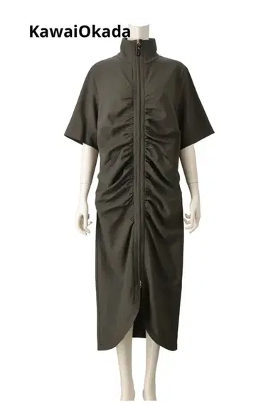 KawaiOkada 프론트 셔링 원피스 자켓 새상품급